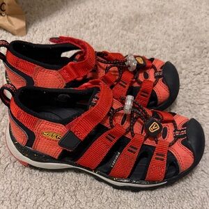KEEN Kids Red and Black Adventure Sandals